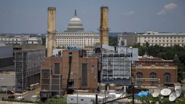The Capitol Dome is seen behind the Capitol Power Plant in Washington, Monday, June 24, 2013. The plant provides power to buildings in the Capitol Complex. (AP Photo/Carolyn Kaster)