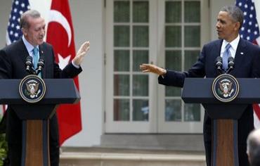 US President Barack Obama and Turkish PM Recep Tayyip Erdogan in Washington. Photo: REUTERS