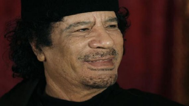 The late Libyan leader Moammar Gadhafi