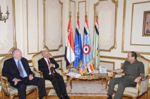 MG Vallely meets with General al-Sisi in Cairo last month as part of a 'Blue Ribbon' panel sponsored by the Westminster Institute.