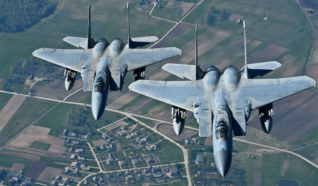 F-15's over the Baltic