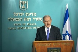 Israeli Prime Minister Benjamin Netanyahu speaks during a press conference at his Jerusalem office on Tuesday, July 14, 2015. The nuclear deal with Iran could strike a heavy personal blow to Netanyahu, leaving him at odds with the international community and with few options for scuttling an agreement he has spent years trying to prevent. (AP Photo/Oren Ben Hakoon)