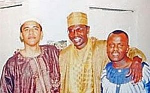 Obama Muslim Garb with brother Malik & Kenyan Muslim