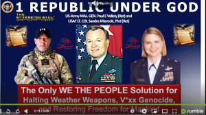 WWG1WGA "1 Republic Under God" MG Vallely/LTC Miarecki, the only We The People Solution for Freedom